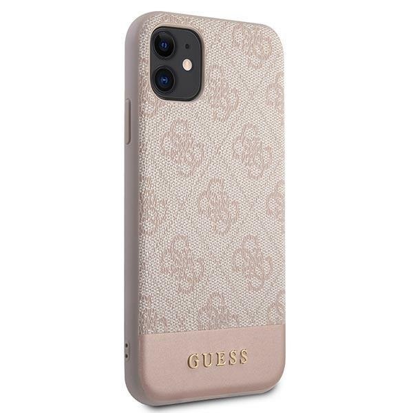Guess GUHCN61G4GLPI iPhone 11 / Xr 6,1" różowy/pink hard case